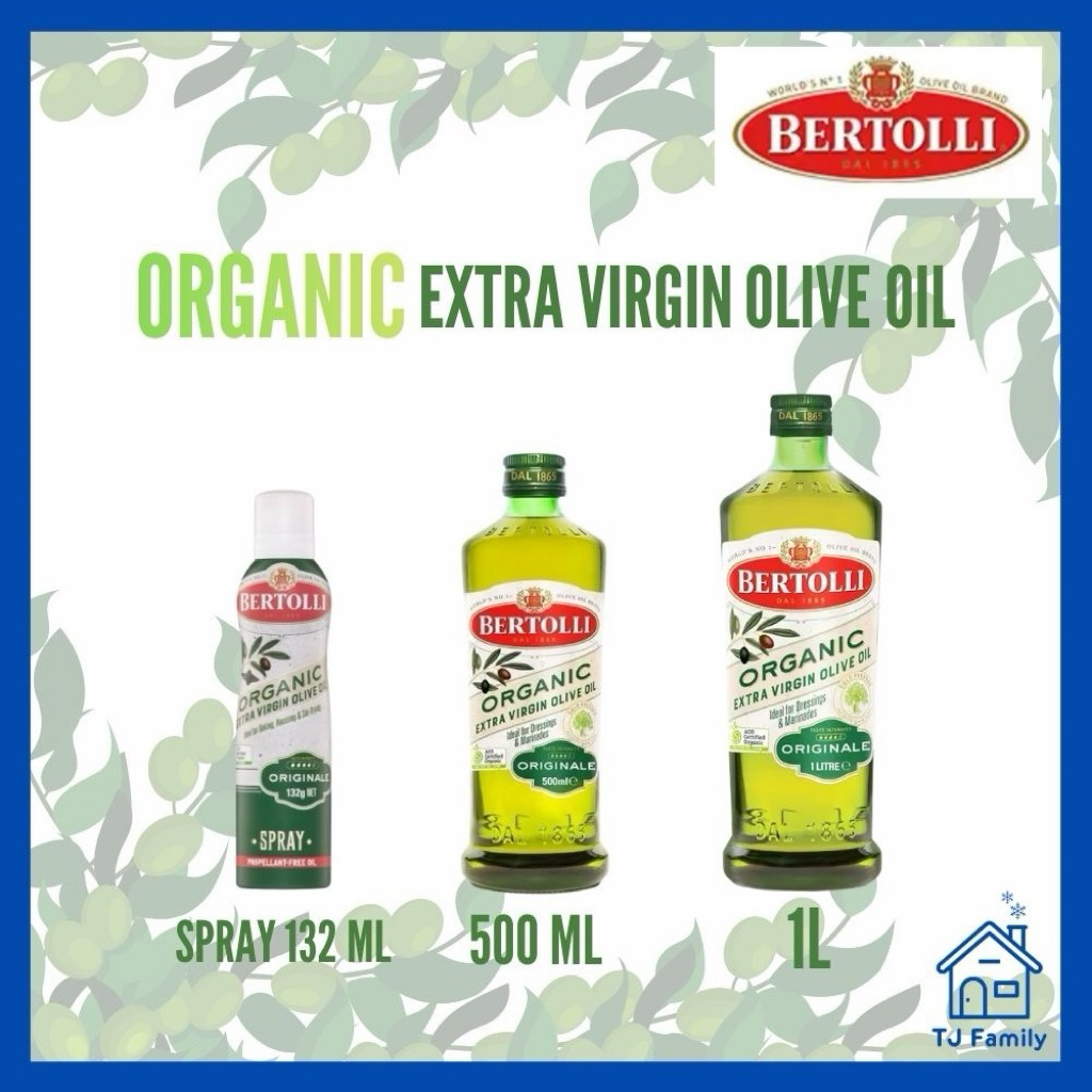 [น้ำมันมะกอก Organic Extra Virgin] Bertolli ออร์แกนิค เอ็กซ์ตร้า เวอร์จิ้น น้ำมันมะกอก (น้ำมันธรรมชา