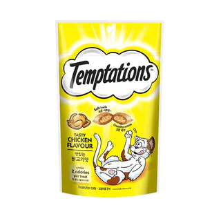 Temptation เทมเทชันส์ ขนมแมวสอดไส้ แบบเฉพาะของอาหารแมว วิสกัส ขนาด 75 กรัม