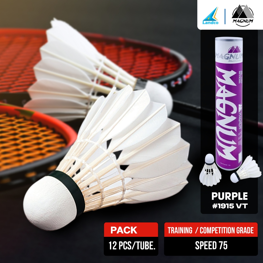 MAGNUM ลูกขนไก่ Shuttlecock Can12 #1915 VT(ุ650)