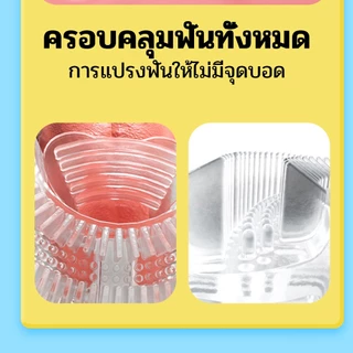 แปรงสีฟันเด็กแบบ U | สําหรับเด็ก 360° แปรงฟันซิลิโคน รูปตัวยู สำหรับเด็กอายุ 2-12 ปี ทำความสะอาดช่องปากเด็ก