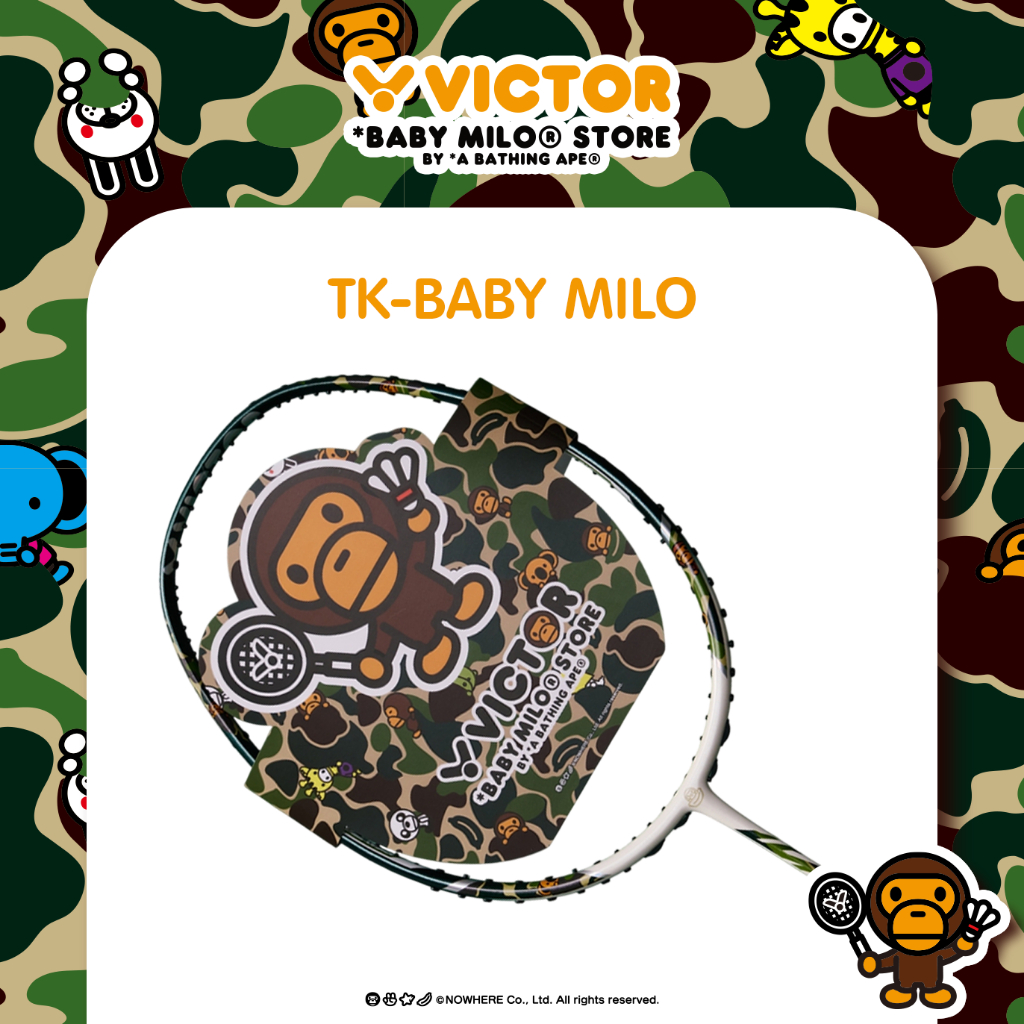 VICTOR x BABY MILO STORE ไม้แบดมินตัน รุ่น TK-BABY MILO แถม เอ็นVS-100 + ซอง (โปรดอ่านรายละเอียดก่อน