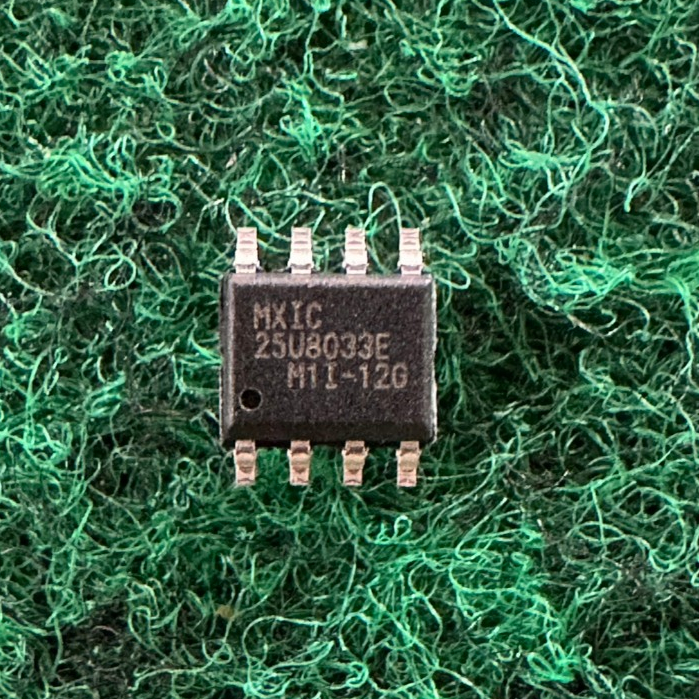 BIOS MXIC MX MX25U8033EM1I-12G , MX25U6435FM2I-10G , MX25U12873FM2I-10G , MX25L6406EM2I -12G  จำนวน 