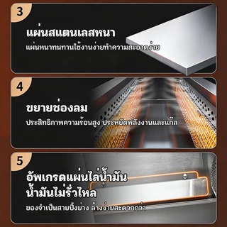 SIKA เตาย่างแก๊ส 123cm 95CM 66CM