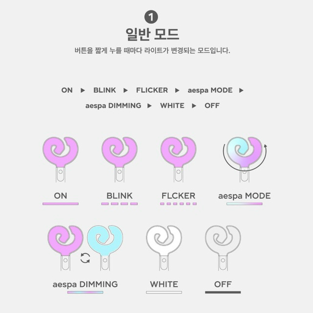 พร้อมส่ง 💜 แท่งไฟ aespa OFFICIAL LIGHTSTICK ver.2✨ ของแท้100% กดจากเว็บ sm - รูปที่ 2