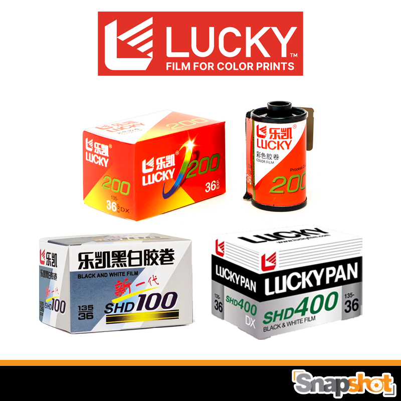 ฟิล์ม Lucky C200 / Lucky SHD100 / Lucky SHD400 ขนาด 135 (35mm) Lucky Film ฟิล์มลัคกี้
