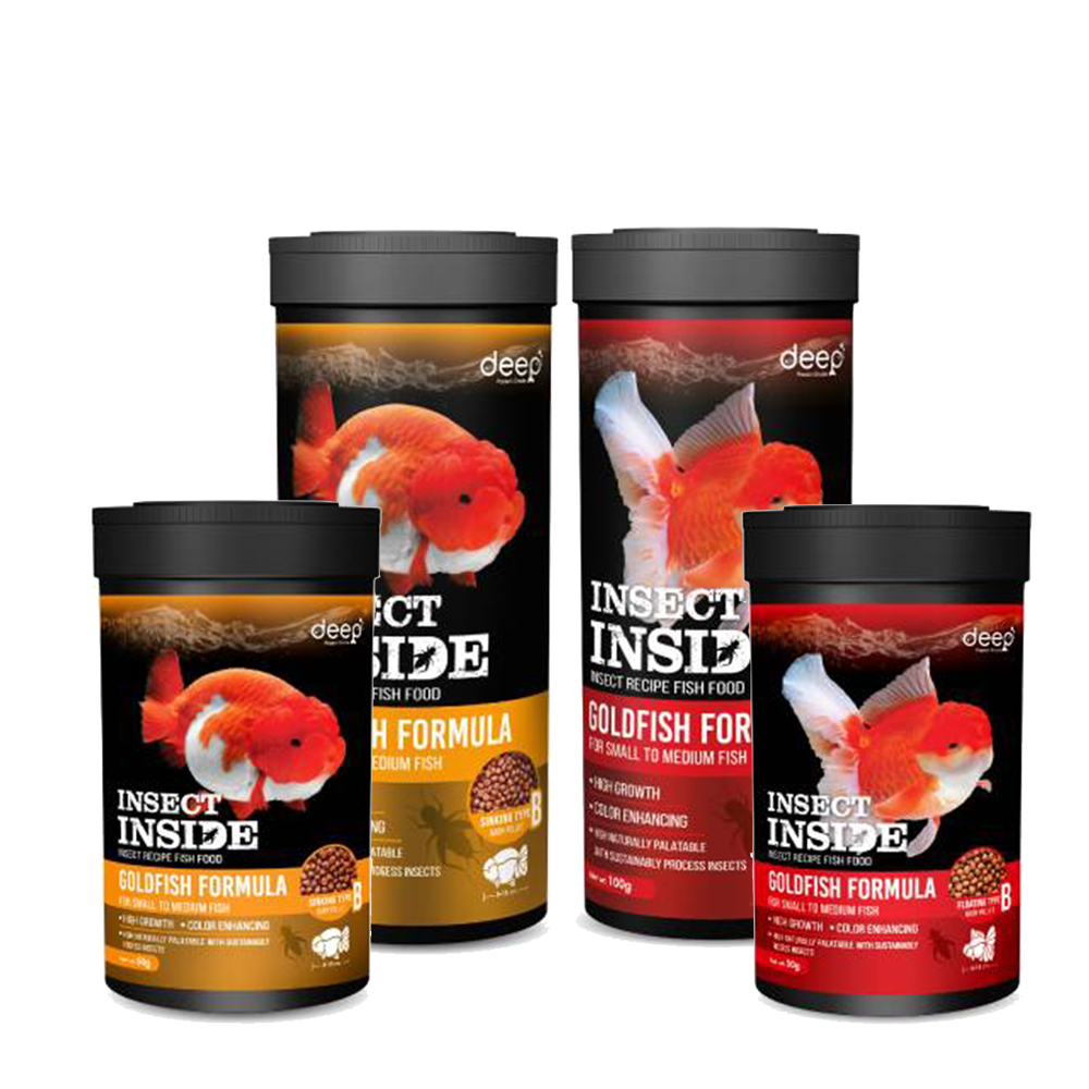 Deep Insect Inside อาหารปลาทองทุกสายพันธุ์ สูตรเร่งโตและเร่งสี