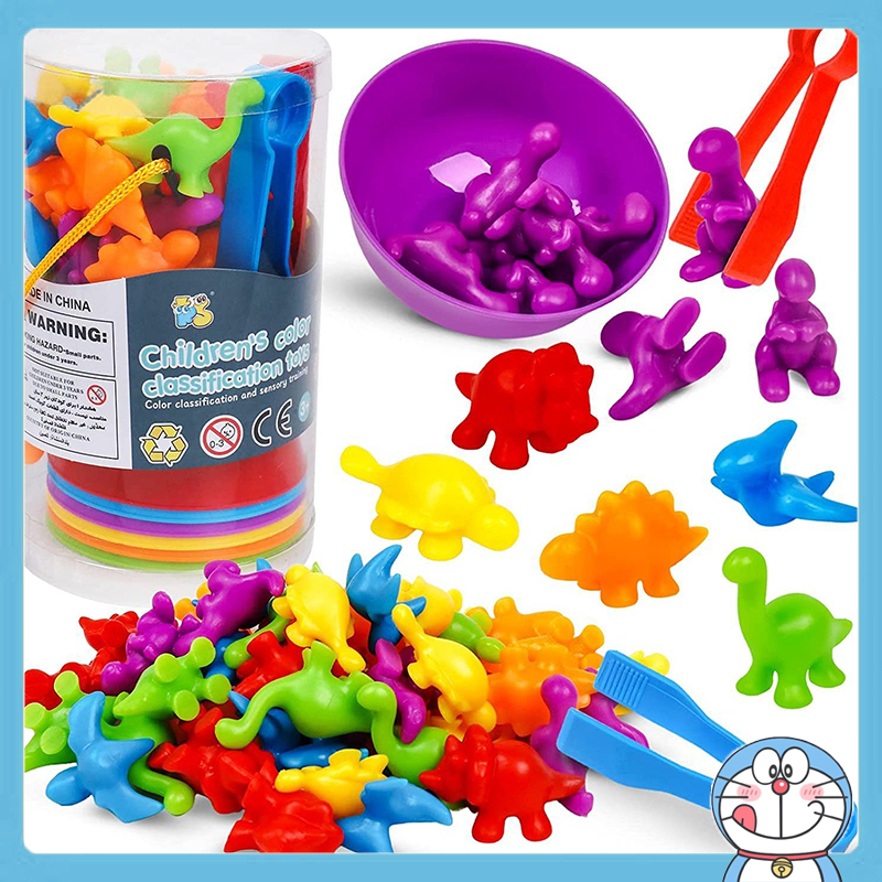 ส่งภายใน24ชม. Rainbow Sorting Bear เกมส์แยกสี Montessoriฝึกสมอง นับของเล่น คีบ แยกสี ของเล่นพัฒนาการ