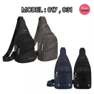 Bag design กระเป๋าคาดอก สะพายข้าง สะพายไล่ ผ้าoxford งานดี แฟชั่นสำหรับผู้ชาย รุ่น 017/031