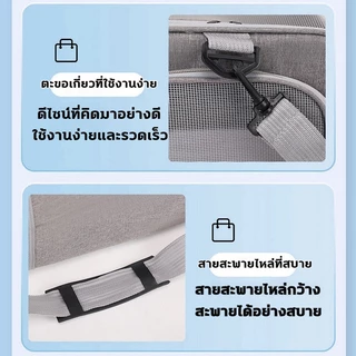 😺กระเป๋าแมวพ🐈ับเก็บได้ กระเป๋าใส่แมว กรงแมวพกพา กระเป๋าแมวขนาดใหญ่ กระเป๋าใส่สัตว์เลี้ยง สำหรับเดินทางสัตว์ กระเป๋าใส่สั