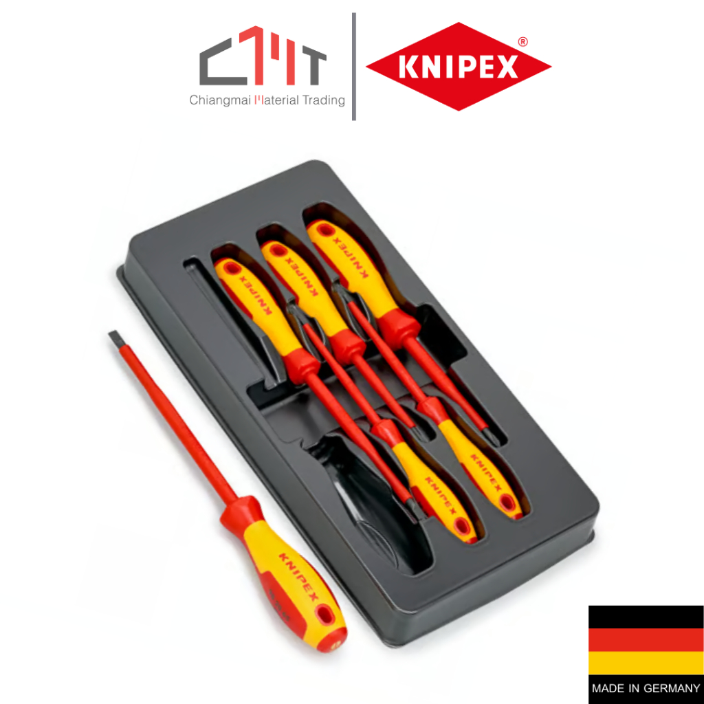KNIPEX ชุดรวมไขควง กันไฟ 1000V Screwdriver Set No.00 20 12 V01