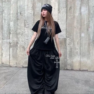 (Zanvis )Baggy sweatpants กางเกงขายาวผ้าวอร์มยืด S-2XLใส่ได้