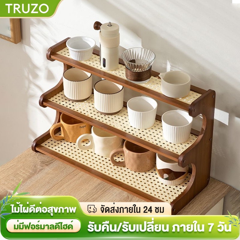 ที่วางแก้ว ชั้นวางของบนโต๊ะ แร็คครัว ชั้นวางของอเนกประสงค์ ชั้นวางของ ติดตั้งง่าย แข็งแรงทนทาน