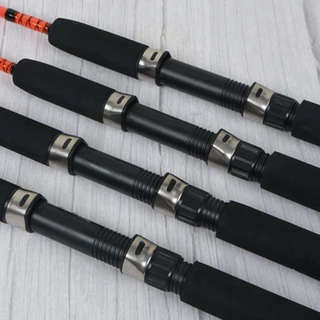 LUCKYMAN Spinningเบ็ดตกปลาตกปลาแบบพกพาเสา60CM-120CM 2ส่วนSuper Strongสำหรับตกปลาน้ำจืดน้ำเค็ม
