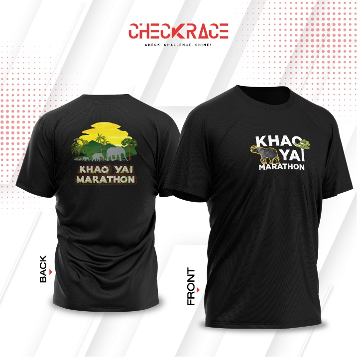 เสื้อที่ระลึก KHAO YAI MARATHON 2026 (สีดำ)