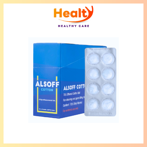 ส่งด่วนได้ค่ะ ALSOFF สำลีก้อนชุบแอลกอฮอล์ (ยกกล่อง 12แผง)