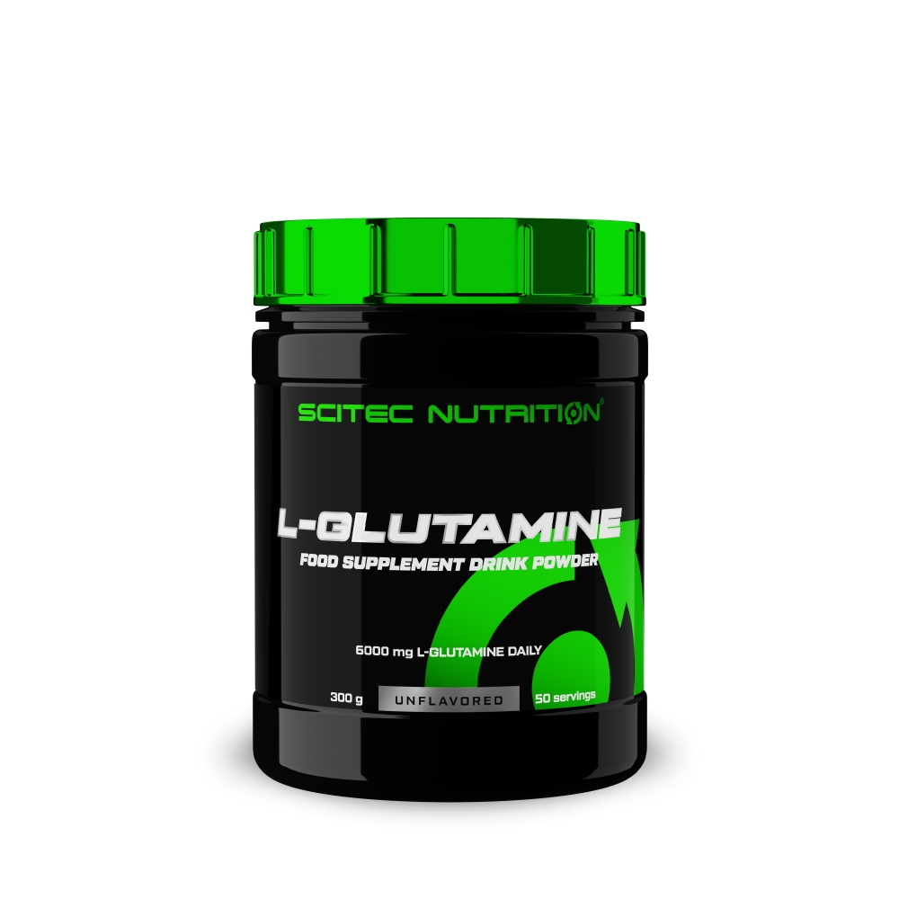 SCITEC NUTRITION L-Glutamine Powder Unflavored 300g (New Package) (กลูตามีน ชนิดผง ไม่มีรสชาติ)