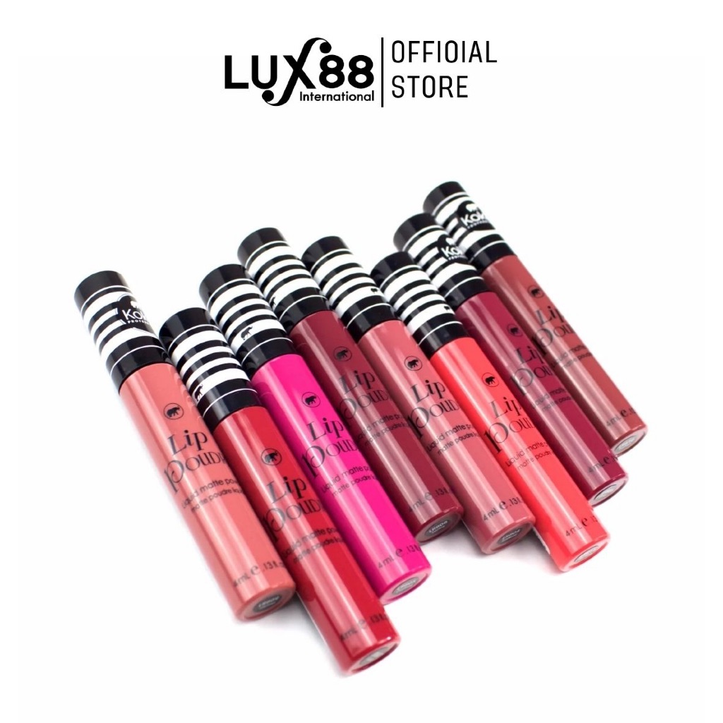 KOKIE LIP POUDRE ลิปพาวเดอร์ ลิควิดลิปเนื้อนุ่มเนียนเหมือนทาแป้ง ติดทนทั้งวัน ปากไม่แห้ง