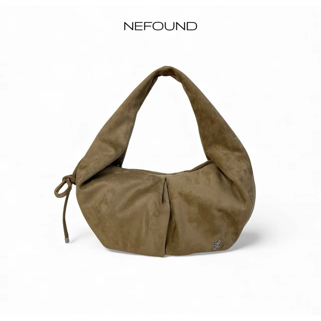 NEFOUND- Rolly Bag สีearl gray *used*