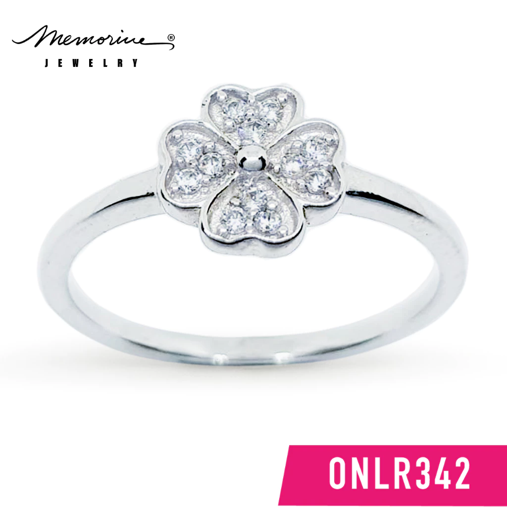 Memorine Jewelry แหวนเงินแท้ 925 ฝังเพชรสวิส (CZ) : ONLR342