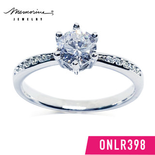 Memorine Jewelry แหวนเงินแท้ 925 ฝังเพชรสวิส(CZ) : ONLR398