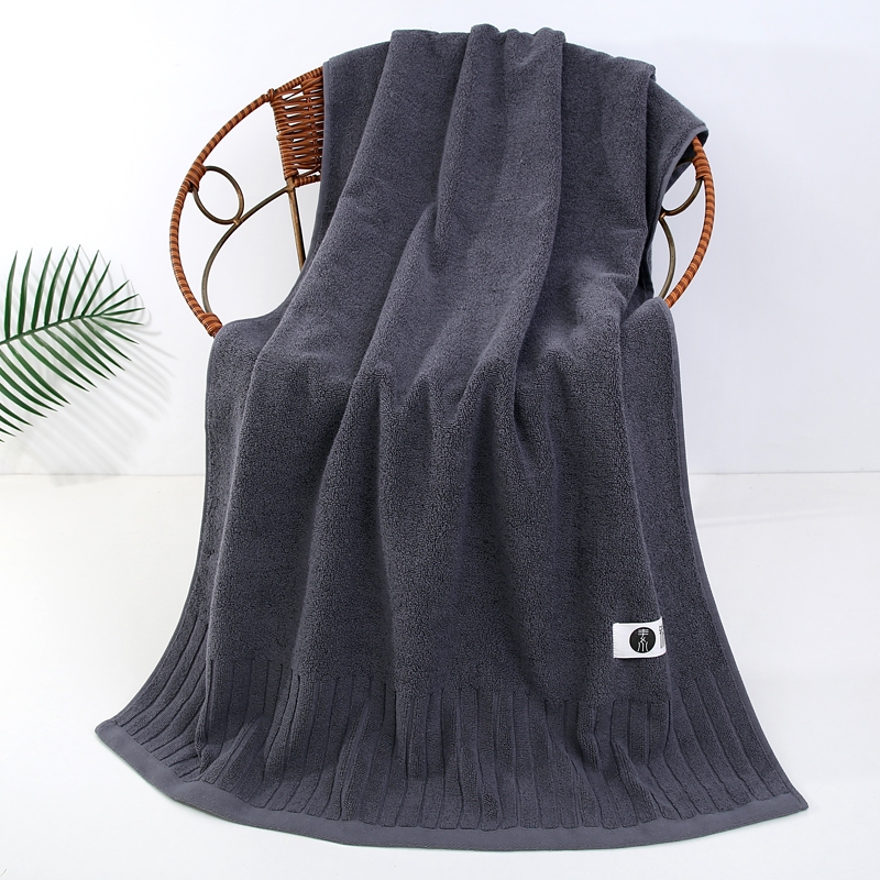 ผ้าเช็ดตัว ผ้าขนหนูเช็ดตัว ขนาด70x140 ซม380g นุ่มและดูดซับไม่เป็นขุย คอตตอน 100% - รูปที่ 5