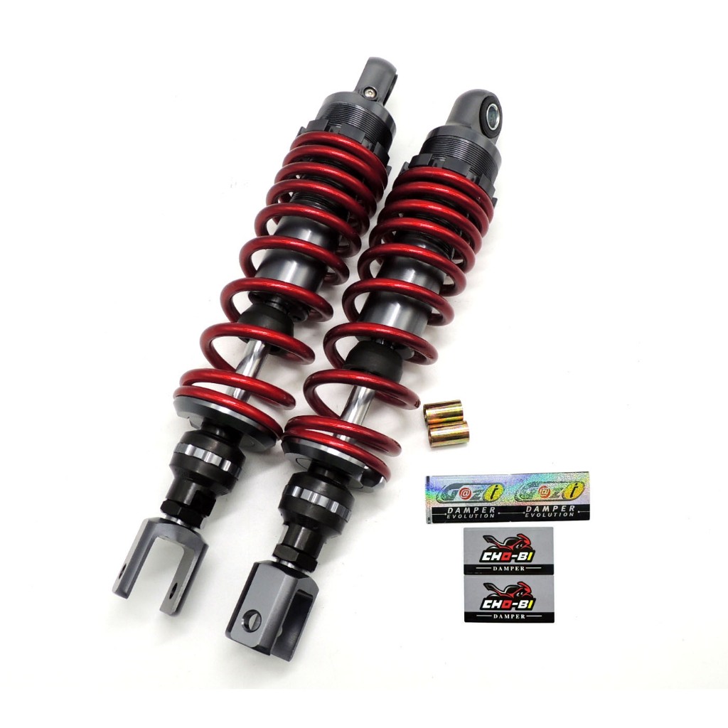 โช๊คหลังโชบิ(Cho-bi)โช้คหลัง โช๊คโชบิ pcx nmax xmax ขนาด300/310/280/320/330mm (1คู่)สปริงใหญ่ แกนใหญ่ แถมสติ๊กเกอร์ ราคา ถูกที่สุด ดีลบีเคเค แกลเลอรีภาพที่ 7