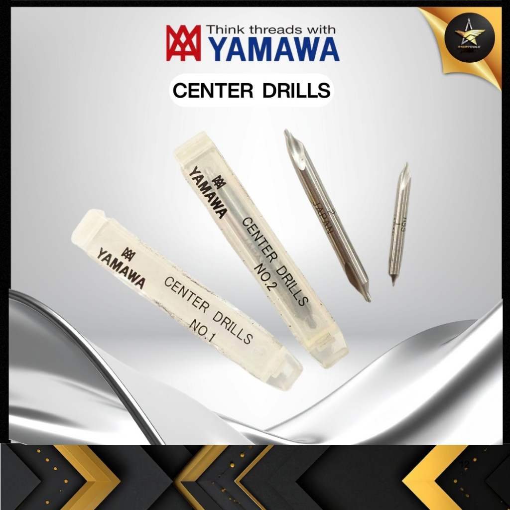 ดอกนำศูนย์ ยี่ห้อ YAMAWA สีเงิน -CENTER DRILL  HSS