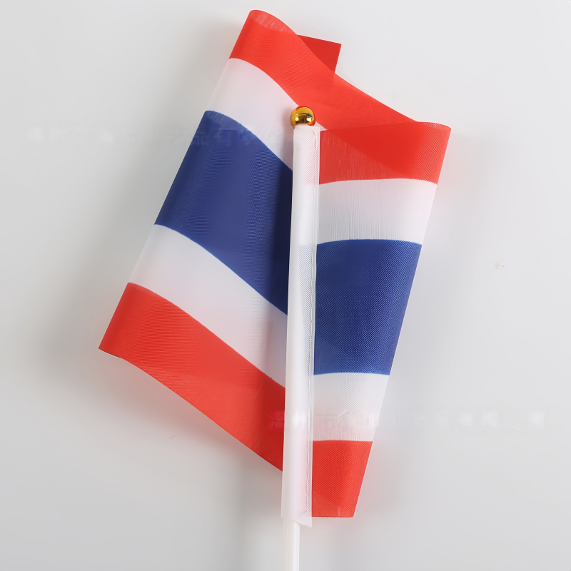 ส่งจากไทย 25PCS ธงชาติไทย ธงไทยเล็ก ธงโบกชาติไทย รูปที่ 2