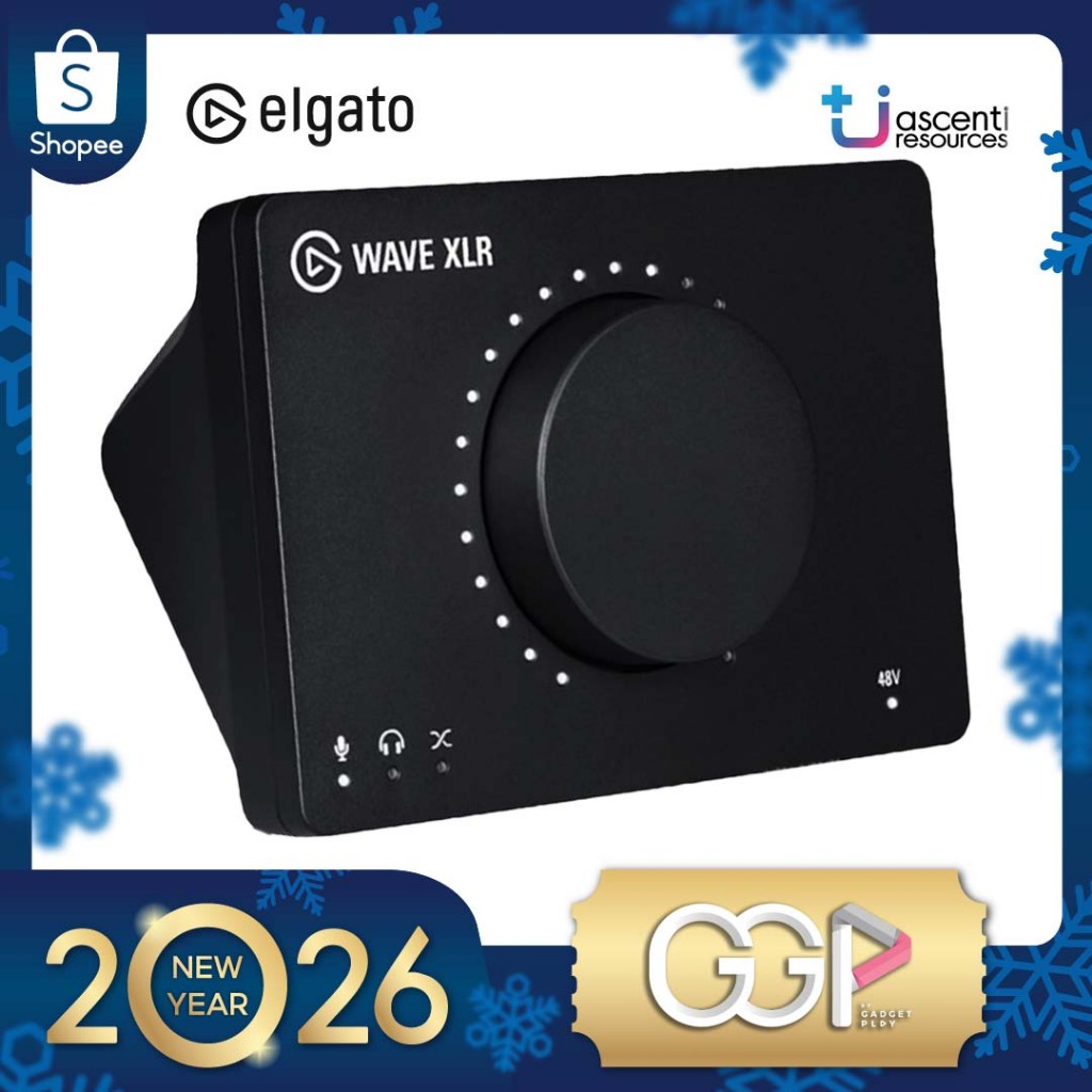 ELGATO WAVE XLR อินเทอร์เฟซมิกซ์ไมโครโฟน มีซอฟแวร์ปรับผ่านคอมพิวเตอร์ [กรุงเทพฯส่งด่วน]