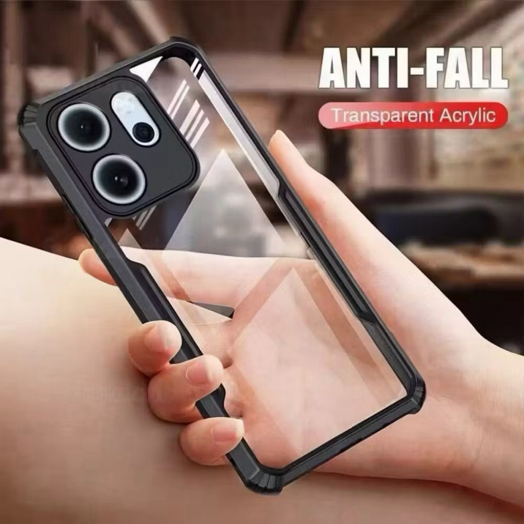 HHL เคสขอบดำหลังใส สำหรับ Oppo Reno15F Reno15Pro Max กันกระแทก เคสใส - รูปที่ 2