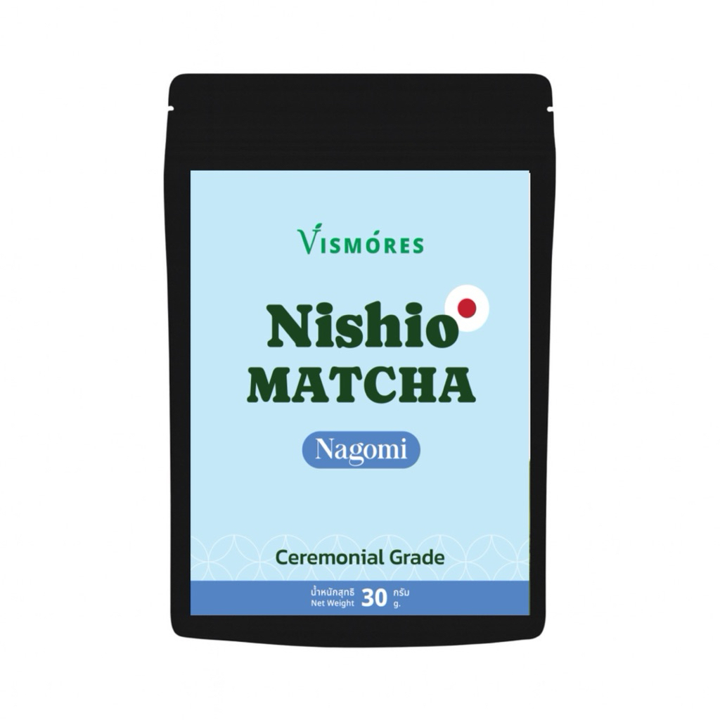 Nishio Matcha Ceremonial Grade Nagomi มัทฉะเกรดพิธีการ 30g.จากเมืองนิชิโอ ญี่ปุ่น