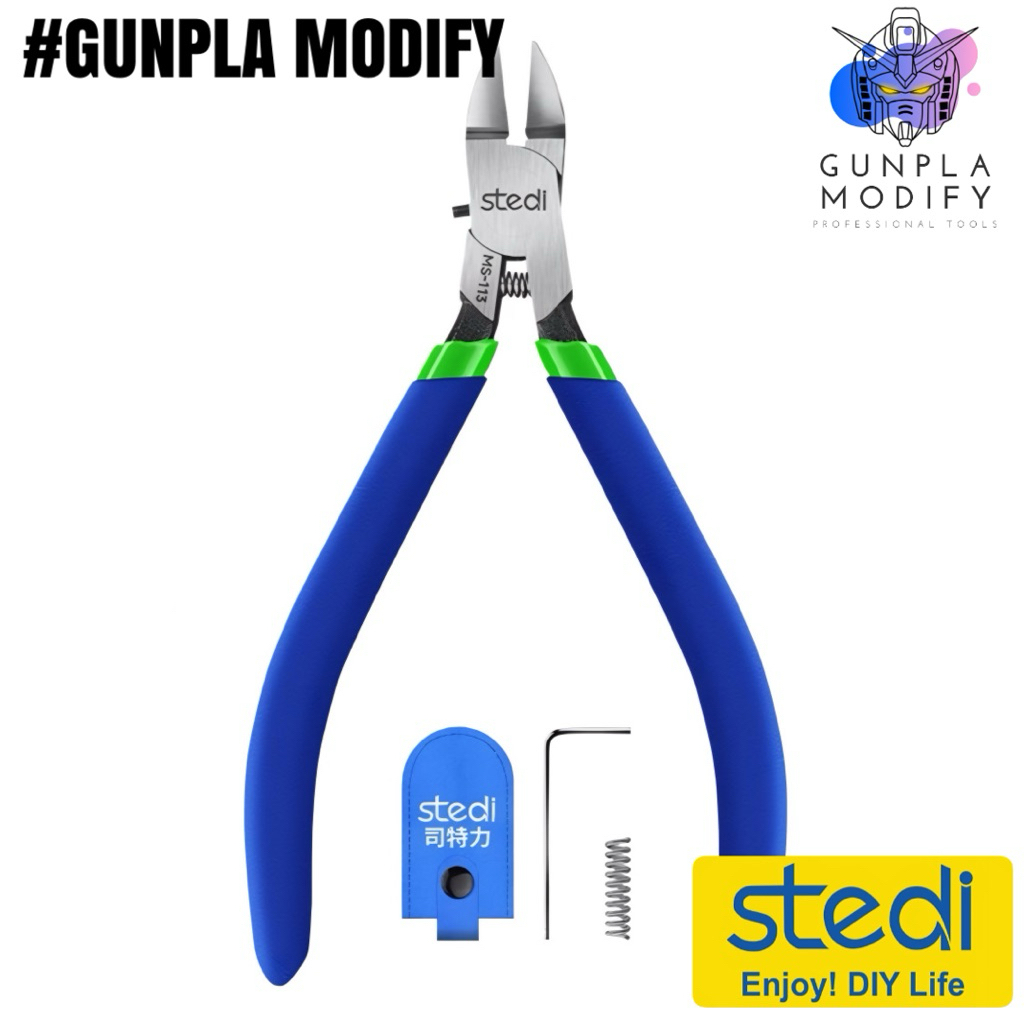 STEDI MS-113 คีมตัดพลาสติกแข็งและเรซินแบบคมเดียว GK Single Blade Pliers