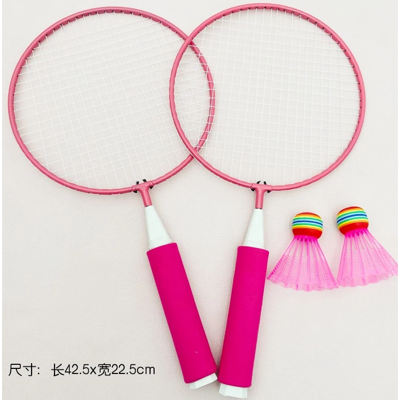 ของเล่น EVA ไม้เทนนิสของเล่นไม้เทนนิสของเล่นขนาดเล็กสำหรับเด็ก 1คู่  มีลูกบอนไห้ทั้งลูกเทนนิส  ลูกขนไก่ พร้อมส่งจากไทย