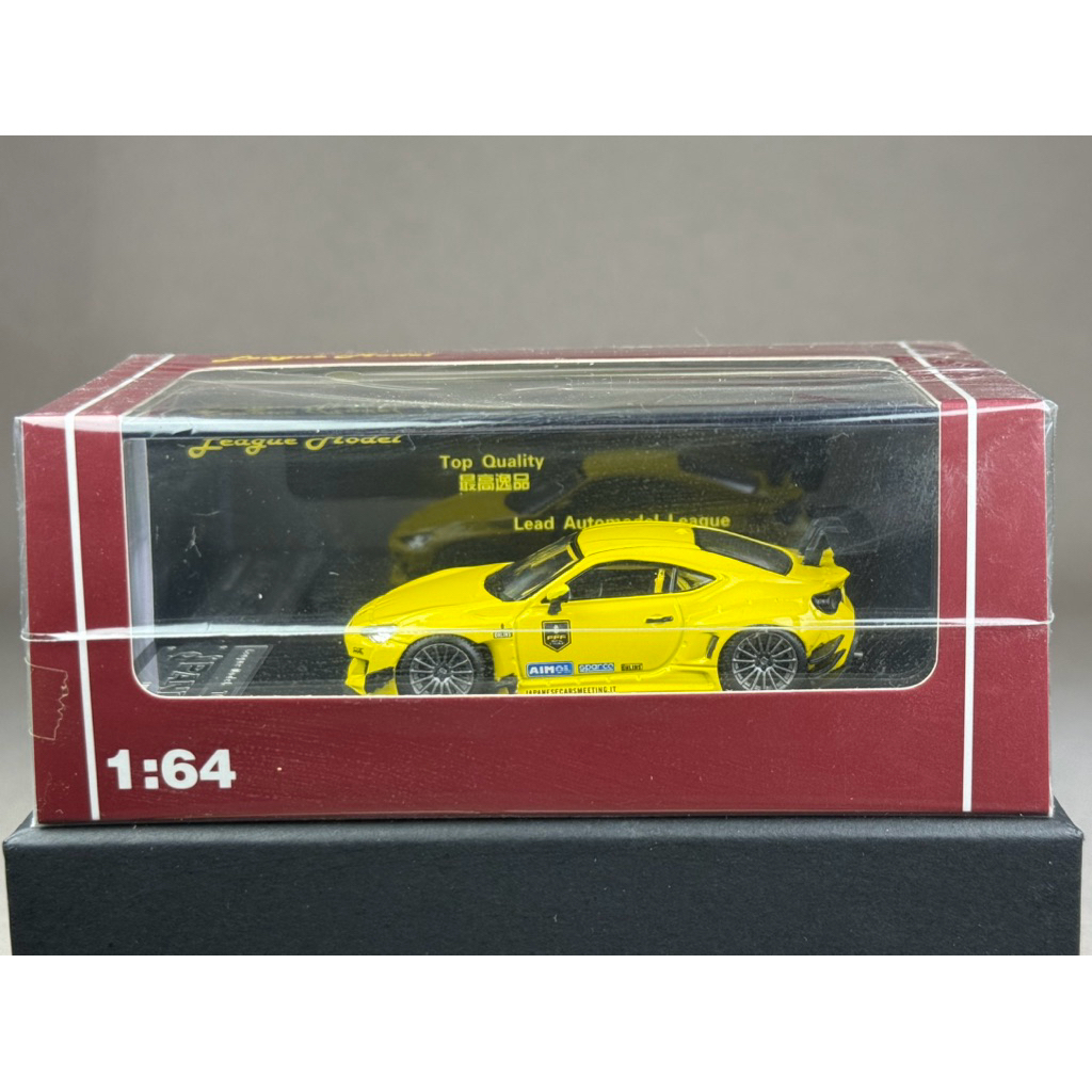 🔹Toyota 86 V3 Pandem Yellow Scale 1:64 ยี่ห้อ League Model