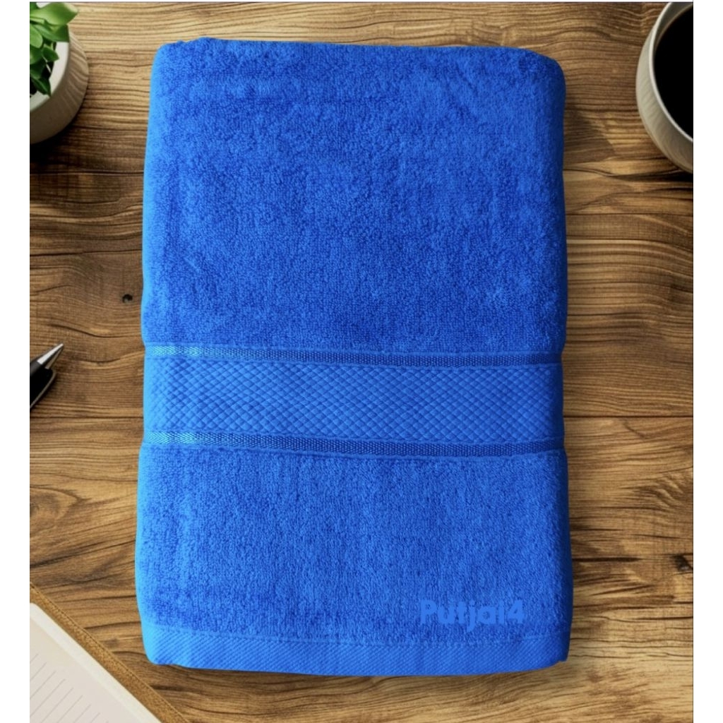 ผ้าขนหนูเช็ดตัว​cottonแท้ รุ่นจัมโบ้สีโทนพื้น​ พรีเมี่ยมทอเส้นด้าย​คู่​ หนานุ่ม ซับน้ำดี ขนาด 90*150CM - รูปที่ 6