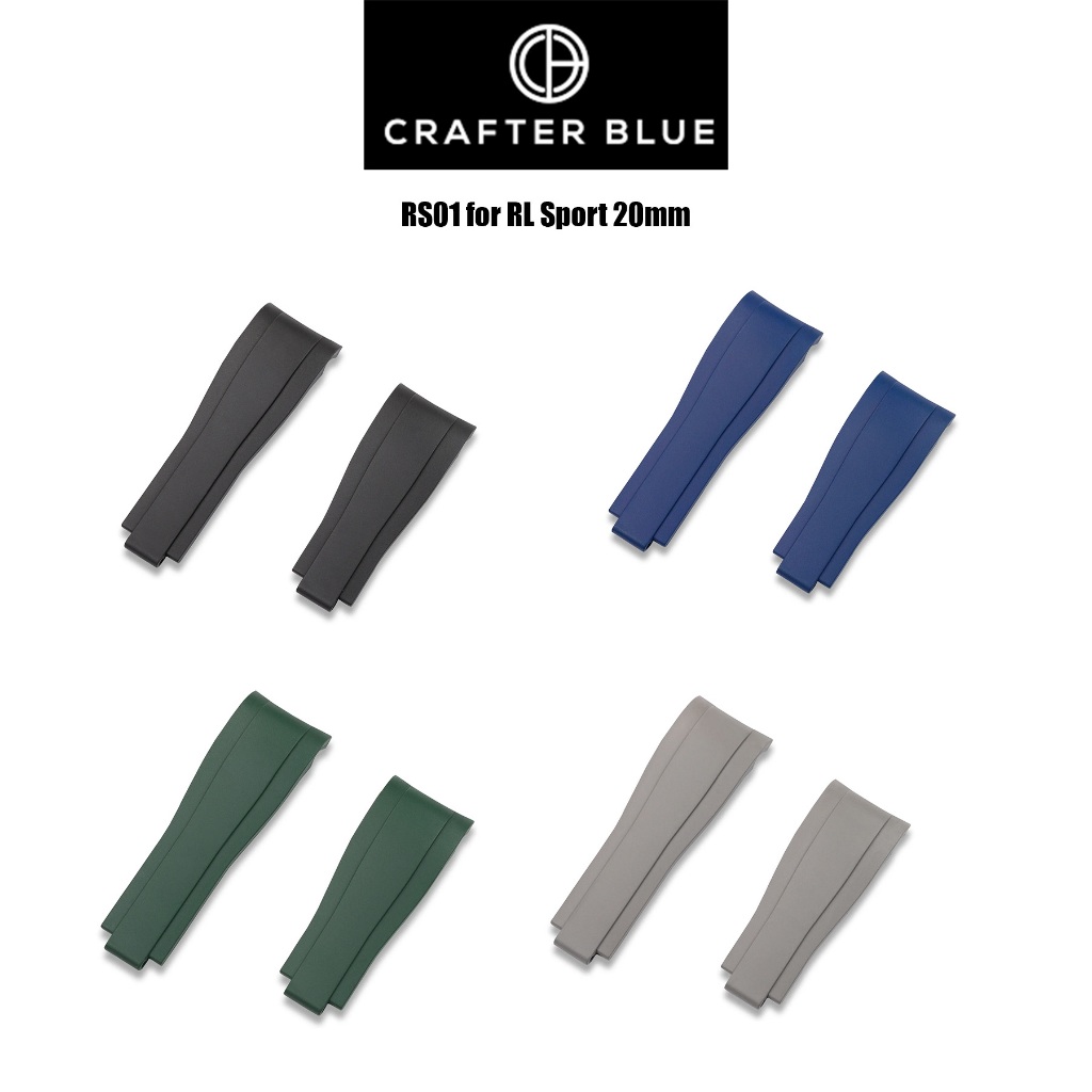 สายนาฬิกาแบบยางรุ่น Crafter Blue RS01 for RL Sport 20mm