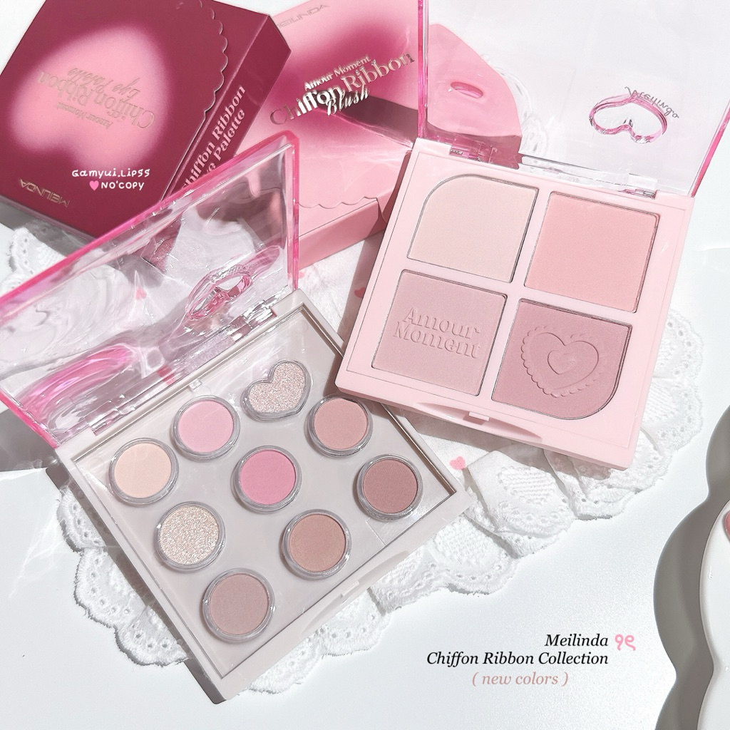อายแชโดว์ Meilinda Chiffon Ribbon Eye Palette ꣑ৎ