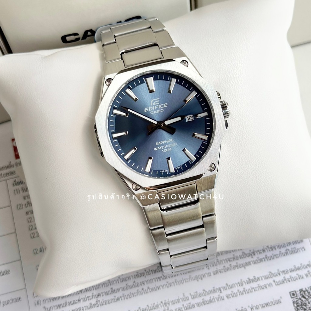 CASIO EDIFICE นาฬิกาข้อมือ รุ่น EFR-S108D-2A / EFR-S108D รับประกันศูนย์เซ็นทรัล 1 ปีเต็ม ของแท้