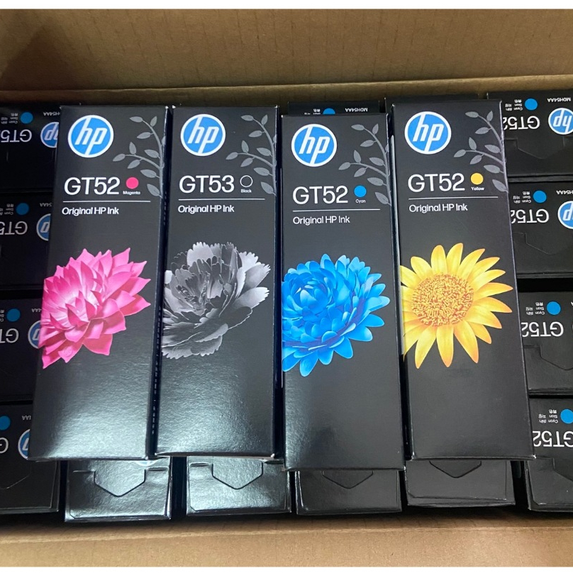 หมึกเติมแท้ HP GT51 GT52 Bk C M Y 52 53 มีของแท้ และ เทียบเท่า กดดูในตัวเลือกนะคะ