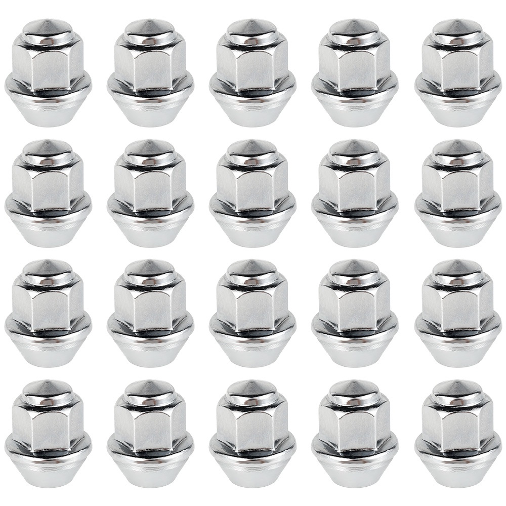 20Pcs Wheel Nuts for Ford Wheels M12 x 1.5 19mm Hex Wheel Nuts Replacement