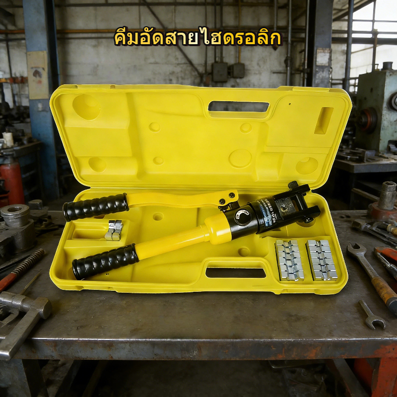 YQK-120 คีมย้ำหางปลา ย้ำสายไฟ ไฮดรอลิค ขนาด 120.10—120Mm²เครื่องมือการจีบแบบไฮดรอลิก YQK-120 ความดัน