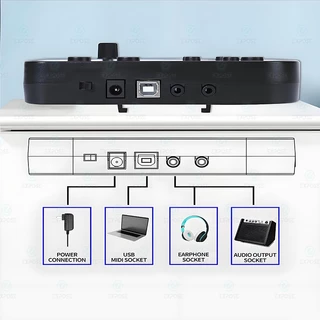 กลองไฟฟ้า Electronic Drum เสียงที่แตกต่างกัน 144แบบ HDMI กระเดื่องจริง บูทูธเปิดเพลงได้ ของแท้ 100%