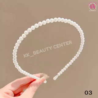 (สินค้าส่งจากไทย) HB00003 ที่คาดผมประดับไข่มุข ที่คาดผมเจ้าหญิง ที่คาดผมแฟชั่น ที่คาดผมสไตล์เกาหลี