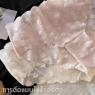 ♥️กางเกงในสตรี ดีไซน์เซ็กซี่ ทำจากลูกไม้แท้ ไร้ตะเข็บ เข้ารูป บางเบา บริเวณเป้าทำจากผ้าฝ้ายแท้ ระบายอากาศได้ดี