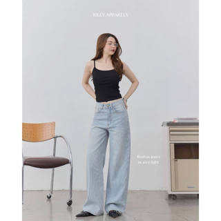 Riley.apparels - Boston Jeans กางเกงยีนส์กระบอกตรง texture ลูกฟูก 7016