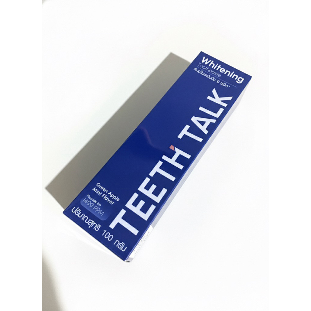 teeth talk whitening toothpaste รส กรีนแอปเปิ้ลมิ้นท์