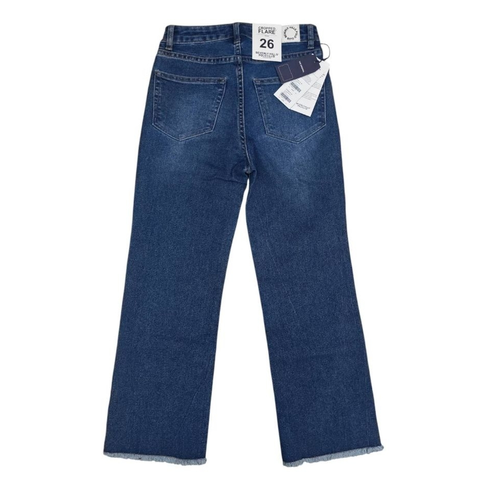 Beverly Hills Polo Club Cropped Flare Jeans – กางเกงยีนส์ขาม้า 7 ส่วน ปลายรุ่ย แท้ มีป้าย