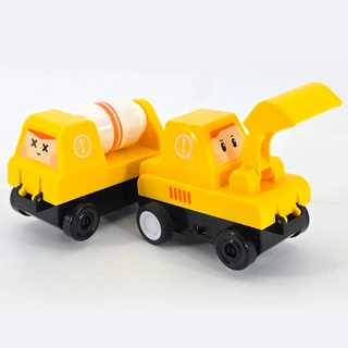 Magnet Tiles TRACK Builder ของเล่นตัวต่อแม่เหล็กรางรถชุดนักสร้าง 53 ชิ้น
