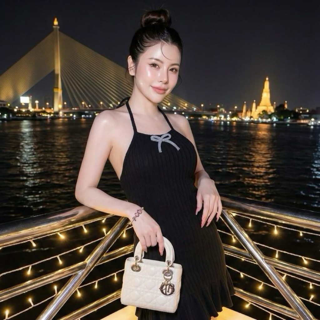 [S557]:TYT เดรสเข้ารูปสวย แต่งระบาย ทรงนี้ที่ไม่เคยเอาท์ ผ้ายืดอย่างดี