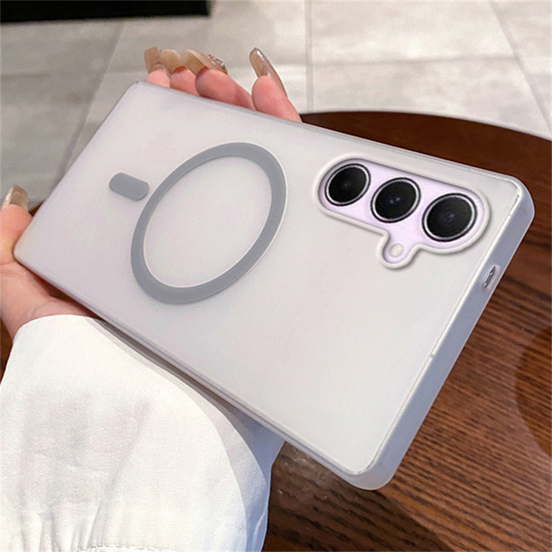 เคส Samsung A57 A07 A17 A55 A56 A15 A37 A16 A06 A05s A54 S26 S25 S24 FE Ultra 5G เคสนิ่มแบบแม่เหล็กเคลือบด้านบางเฉียบ